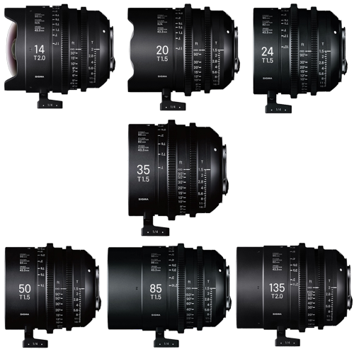 sigma cine lenses - video production equipment